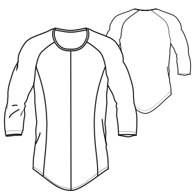 Fashion sewing patterns for MEN T-Shirts GYM T-Shirt 7877